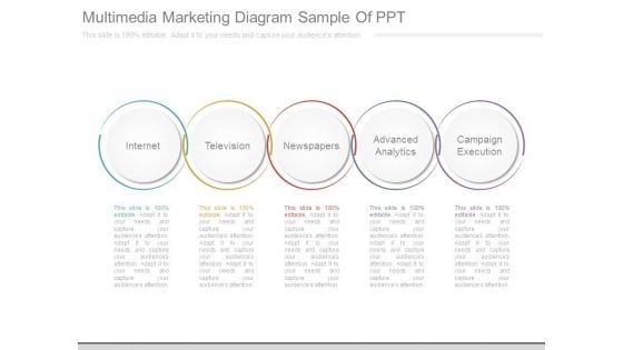 Multimedia Marketing Diagram Sample Of Ppt