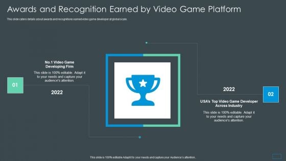 Multiplayer Gameplay System Venture Capitalist PPT Awards And Recognition Sample PDF