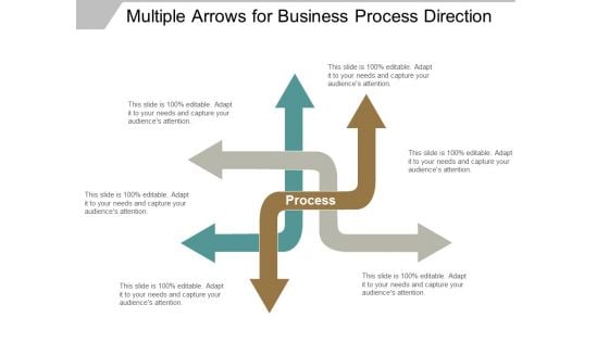 Multiple Arrows For Business Process Direction Ppt Powerpoint Presentation Layouts Icon