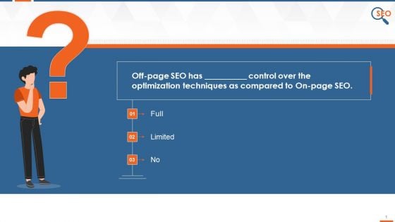 Multiple Choice Questions On Off Page SEO Training Ppt