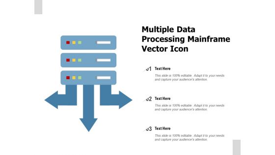 Multiple Data Processing Mainframe Vector Icon Ppt PowerPoint Presentation Styles Picture PDF