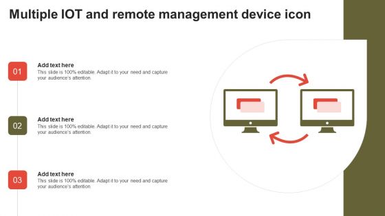 Multiple IOT And Remote Management Device Icon Icons PDF