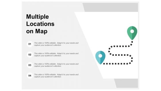 Multiple Locations On Map Ppt PowerPoint Presentation Portfolio Example