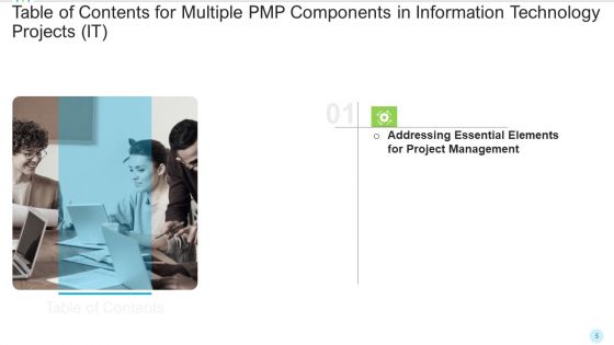 Multiple PMP Components In Information Technology Projects IT Ppt PowerPoint Presentation Complete With Slides