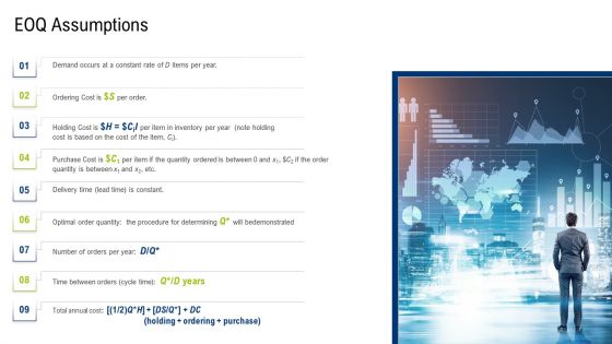 Multiple Phases For Supply Chain Management Eoq Assumptions Themes PDF