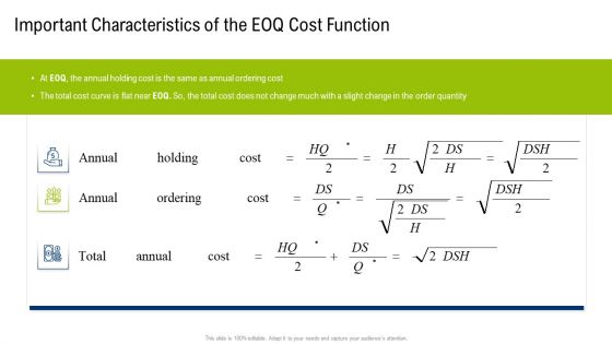 Multiple Phases For Supply Chain Management Important Characteristics Of The Eoq Cost Function Pictures PDF