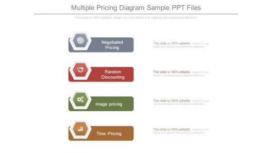 Multiple Pricing Diagram Sample Ppt Files