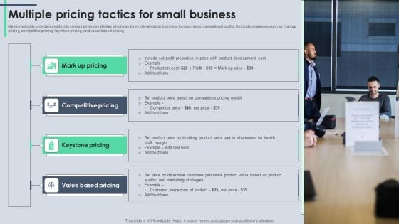 Multiple Pricing Tactics For Small Business Summary PDF