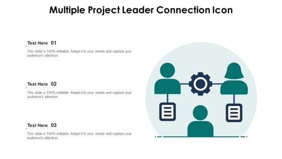 Multiple Project Leader Connection Icon Ppt PowerPoint Presentation Gallery Tips PDF