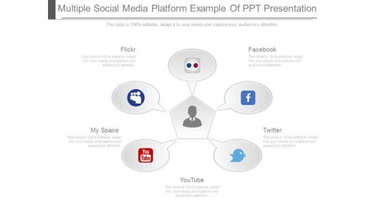 Multiple Social Media Platform Example Of Ppt Presentation