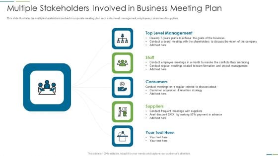 Multiple Stakeholders Involved In Business Meeting Plan Download PDF