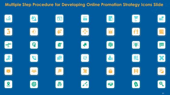 Multiple Step Procedure For Developing Online Promotion Strategy Ppt PowerPoint Presentation Complete Deck With Slides