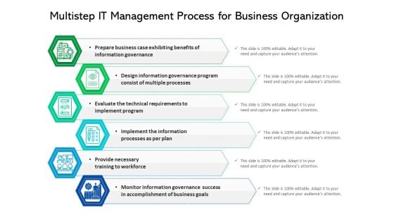 Multistep It Management Process For Business Organization Ppt PowerPoint Presentation Infographics Maker PDF