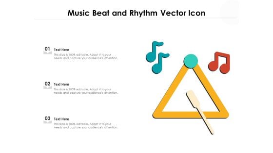 Music Beat And Rhythm Vector Icon Ppt PowerPoint Presentation File Layouts PDF