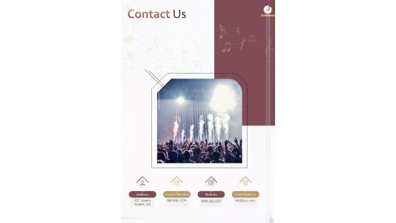 Music Carnival Financing Proposal Template Contact Us One Pager Sample Example Document