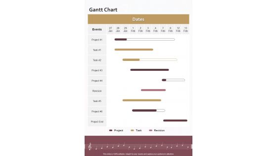 Music Carnival Financing Proposal Template Gantt Chart One Pager Sample Example Document