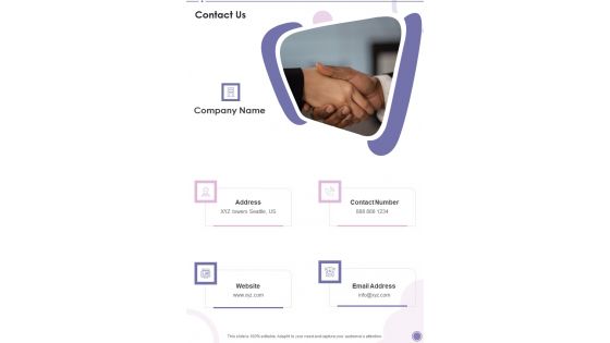 Music Concert Funding Proposal Contact Us One Pager Sample Example Document Music Concert Funding Proposal Contact Us One Pager Sample Example Document