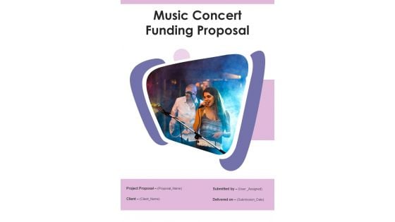 Music Concert Funding Proposal Example Document Report Doc Pdf Ppt