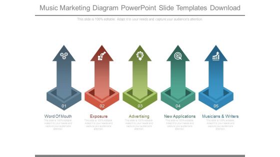 Music Marketing Diagram Powerpoint Slide Templates Download