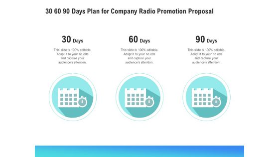 Music Promotion Consultation 30 60 90 Days Plan For Company Radio Promotion Proposal Formats PDF