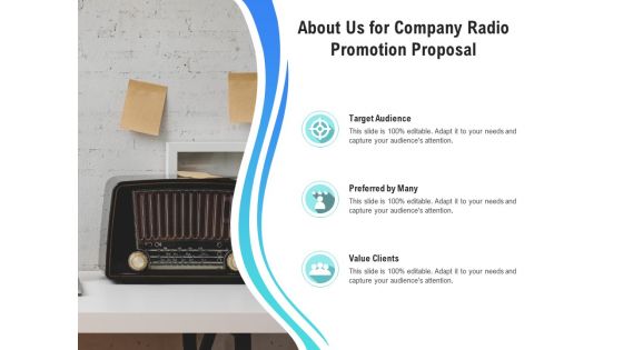 Music Promotion Consultation About Us For Company Radio Promotion Proposal Elements PDF