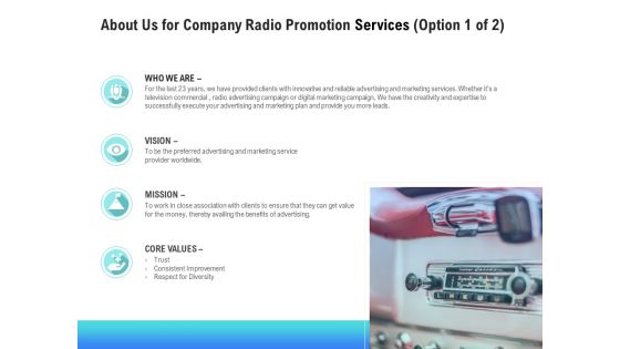 Music Promotion Consultation About Us For Company Radio Promotion Services Graphics PDF Music Promotion Consultation About Us For Company Radio Promotion Services Graphics PDF