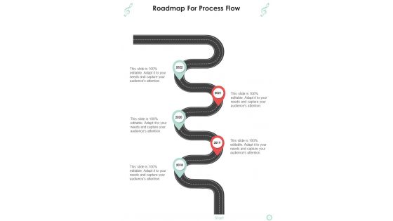 Musicians Function Proposal Roadmap For Process Flow One Pager Sample Example Document