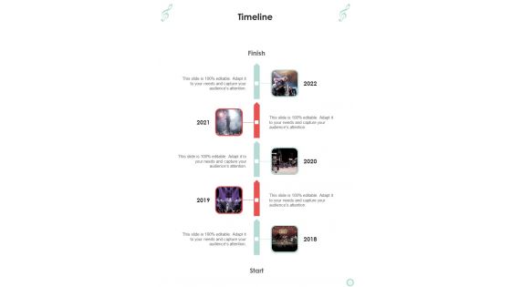 Musicians Function Proposal Timeline One Pager Sample Example Document