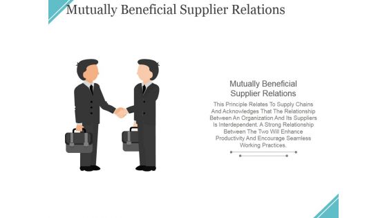 Mutually Beneficial Supplier Relations Ppt PowerPoint Presentation Ideas Grid