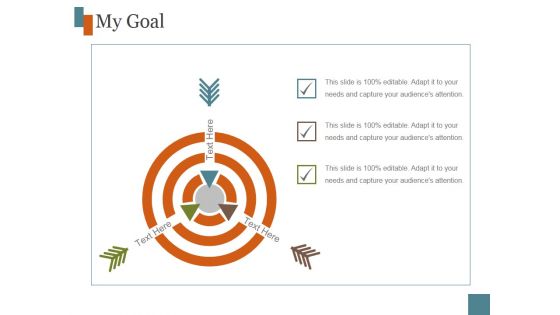 My Goal Ppt PowerPoint Presentation Model