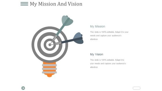 My Mission And Vision Ppt PowerPoint Presentation Infographics Pictures
