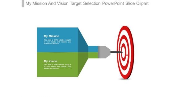 My Mission And Vision Target Selection Powerpoint Slide Clipart