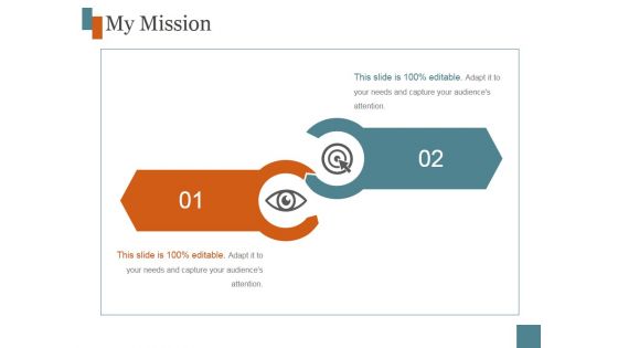 My Mission Ppt PowerPoint Presentation Template