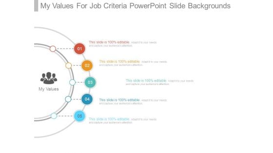 My Values For Job Criteria Powerpoint Slide Backgrounds