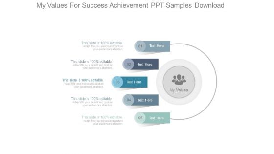 My Values For Success Achievement Ppt Samples Download