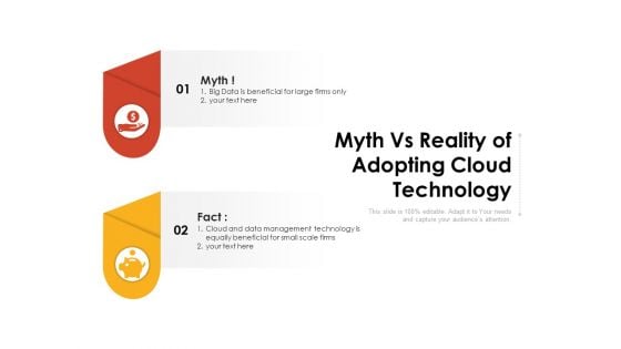 Myth Vs Reality Of Adopting Cloud Technology Ppt PowerPoint Presentation Gallery Templates PDF