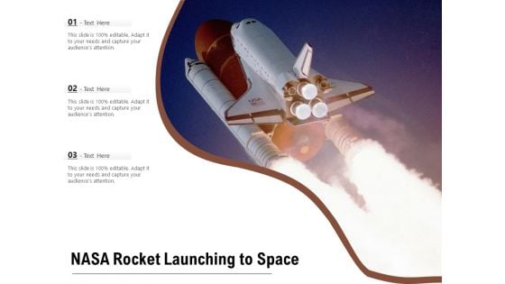 NASA Rocket Launching To Space Ppt PowerPoint Presentation Gallery Diagrams PDF