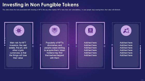 NFT Overview IT Investing In Non Fungible Tokens Ppt Icon Graphics Download PDF