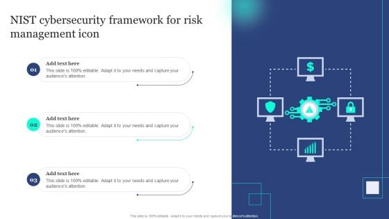 NIST Cybersecurity Framework For Risk Management Icon Formats PDF