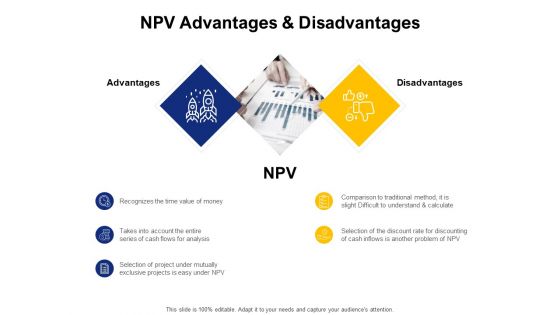 NPV Advantages And Disadvantages Ppt PowerPoint Presentation Show Outfit
