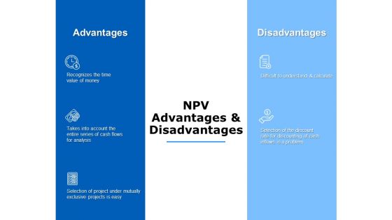 npv advantages and disadvantages ppt powerpoint presentation styles background images