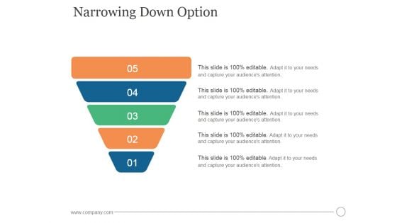 Narrowing Down Option Ppt PowerPoint Presentation Influencers