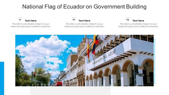National Flag Of Ecuador On Government Building Ppt PowerPoint Presentation File Brochure PDF