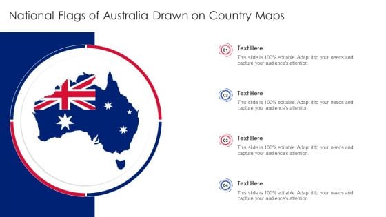 National Flags Of Australia Drawn On Country Maps Ppt PowerPoint Presentation Show Grid PDF