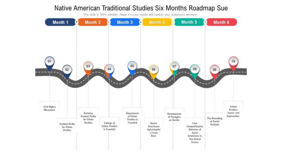 Native American Traditional Studies Six Months Roadmap Sue Mockup