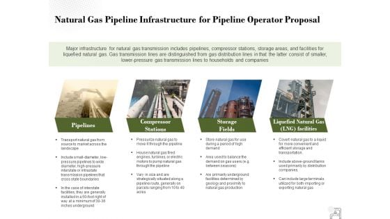 Natural Gas Pipeline Infrastructure For Pipeline Operator Proposal Ppt PowerPoint Presentation Show Ideas