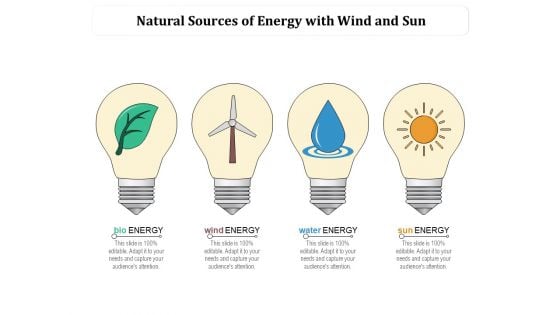 Natural Sources Of Energy With Wind And Sun Ppt PowerPoint Presentation Gallery Infographic Template PDF