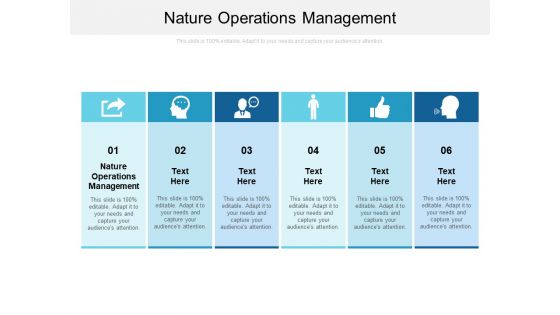 Nature Operations Management Ppt PowerPoint Presentation Professional Good Cpb