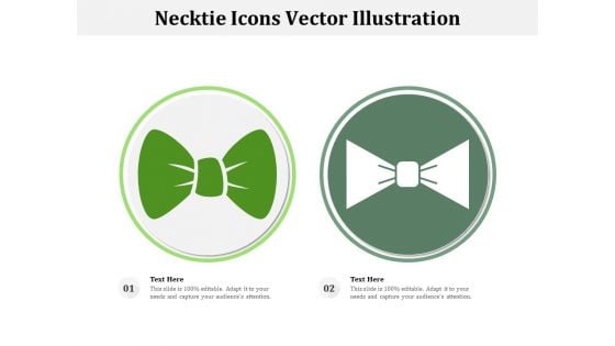 Necktie Icons Vector Illustration Ppt PowerPoint Presentation Gallery Inspiration PDF