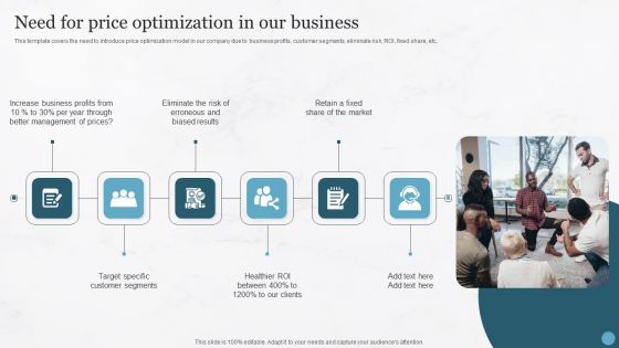 Need For Price Optimization In Our Business Pricing Strategies For New Product In Market Rules PDF